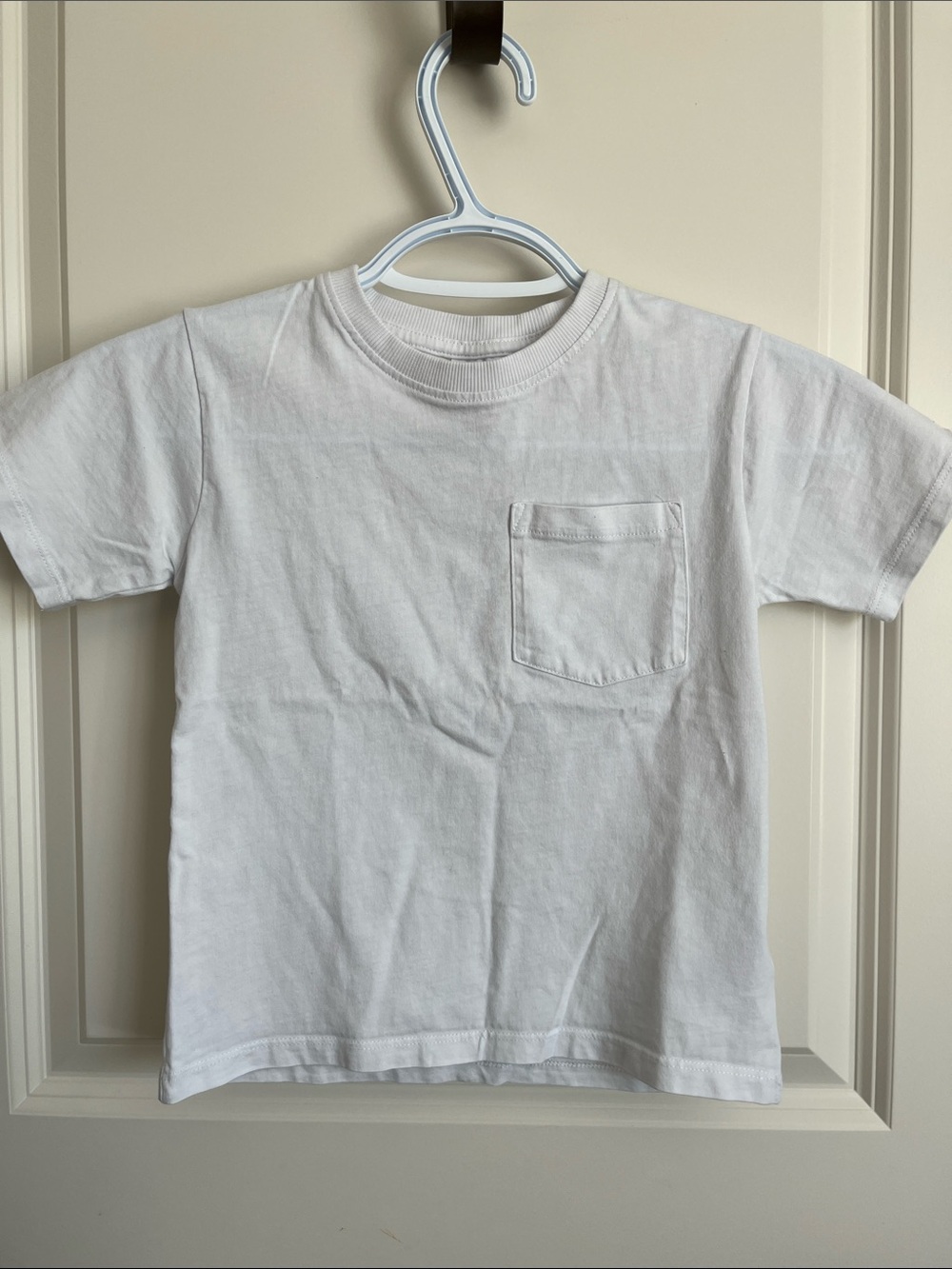 Zara White Short-Sleeve Pocket Tee
